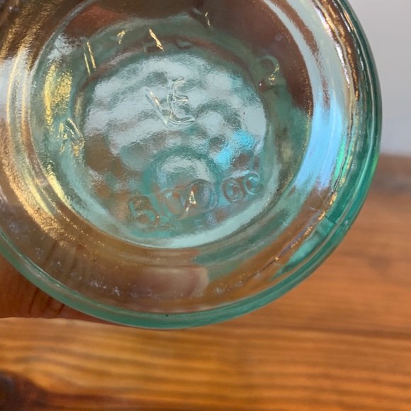 Vintage Vetreria Etrusca Seafoam Blue Hobnail Cruet | Made in Italy - Picture 15 of 16